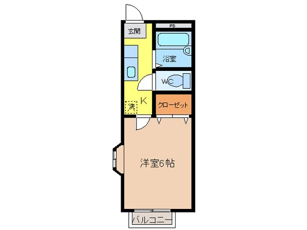 ビーライン宮池の物件間取画像